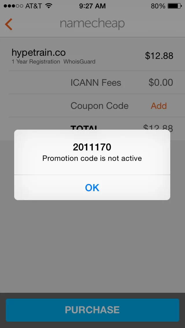 Namecheap Alert
